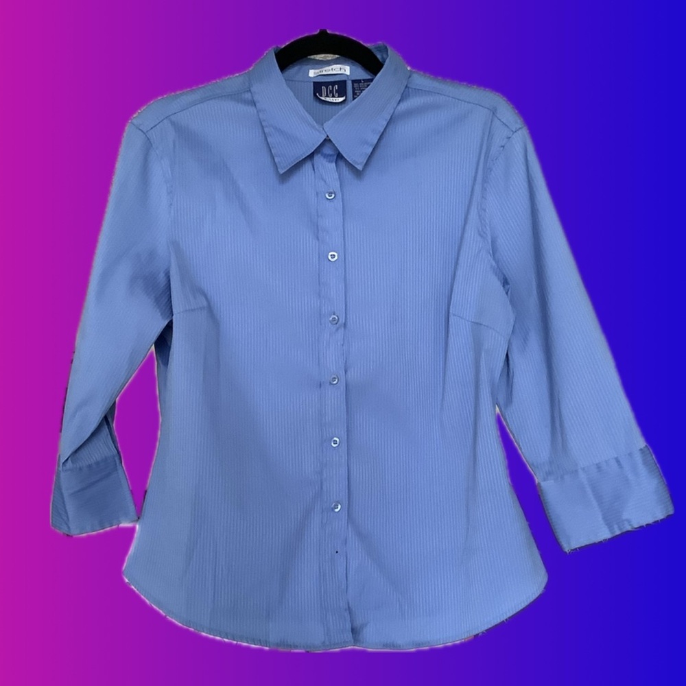 JCPenney Light Blue Button-Down Shirt